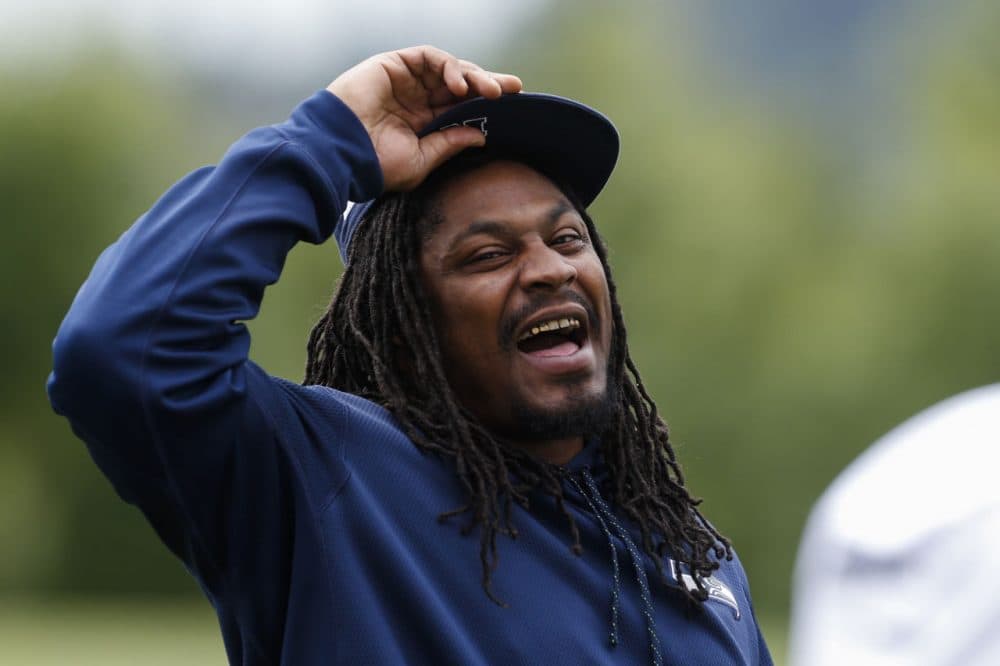 Marshawn Lynch lives his life on his own terms, so his low-key retirement announcement was no surprise.  (AP Photo/Joe Nicholson)
