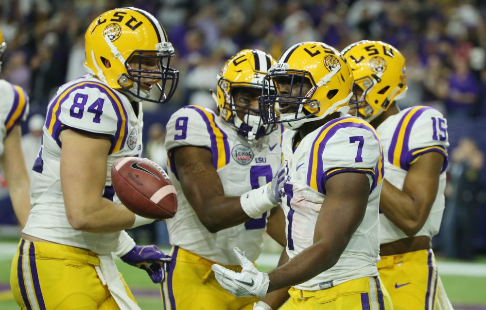 Louisiana Gov. John Bel Edwards said the future of the LSU football program may be in jeopardy due to the state's budget crisis.  (Photo by Scott Halleran/Getty Images)