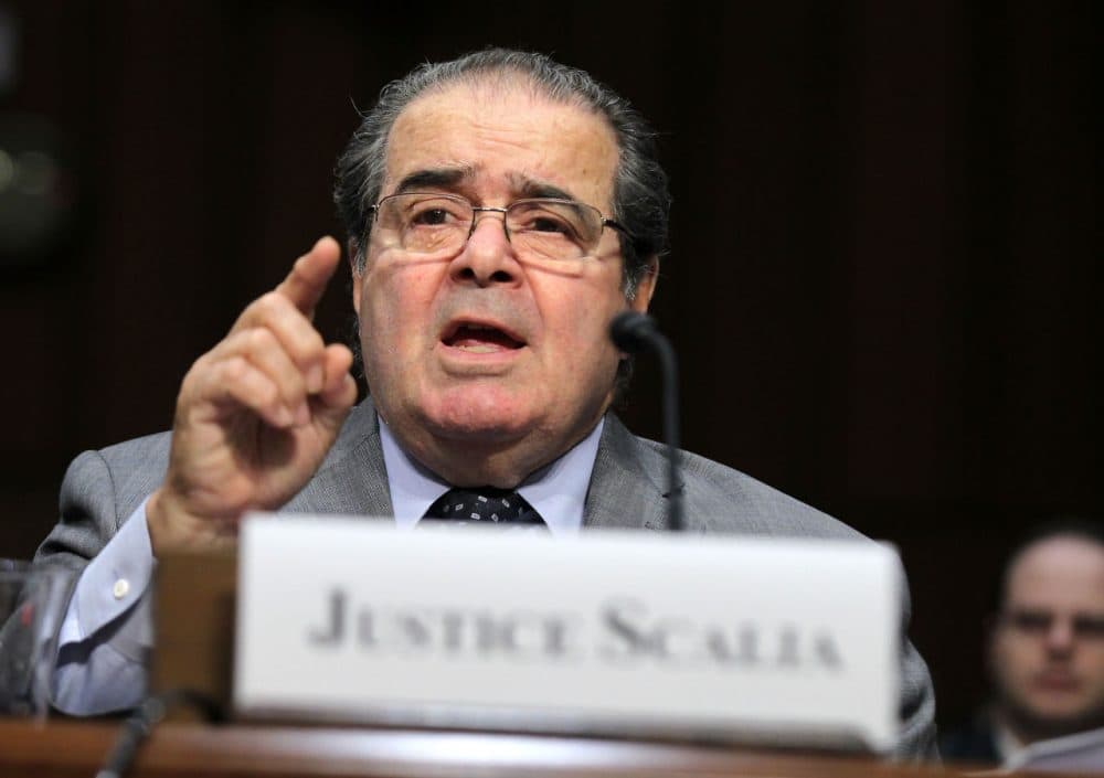 Supreme Court Justice Antonin Scalia testifies during a hearing before the Senate Judiciary Committee October 5, 2011 on Capitol Hill in Washington, D.C. The justice testified on &quot;Considering the Role of Judges Under the Constitution of the United States.&quot; (Alex Wong/Getty Images)