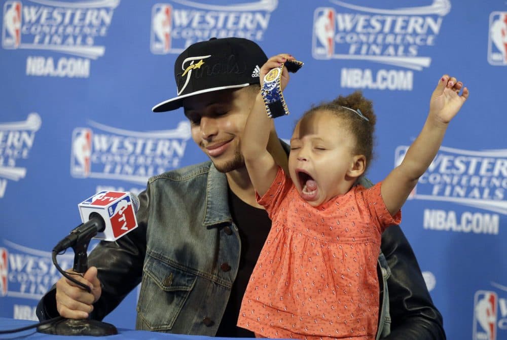 Riley Curry may have stolen the show during the 2015 NBA Playoffs, but is the the league's cutest kid? (AP Photo/Ben Margot, File)