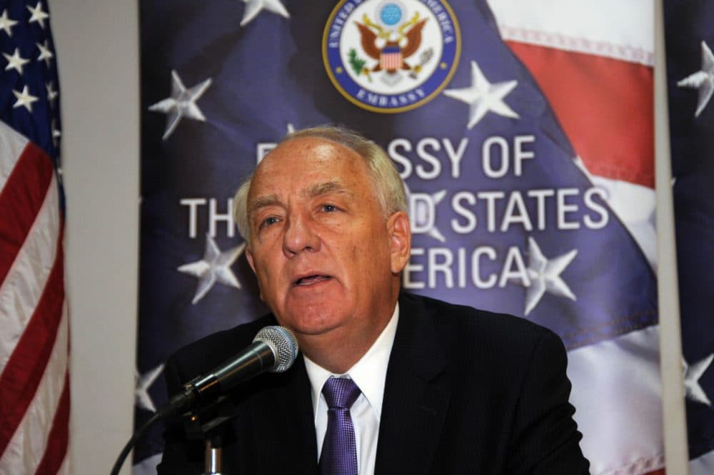 U.S. Ambassador-at-Large for War Crimes Issues, Stephen J. Rapp speaks during a press conference at the American Recreation Association in Dhaka on January 13, 2011. (AFP/AFP/Getty Images)