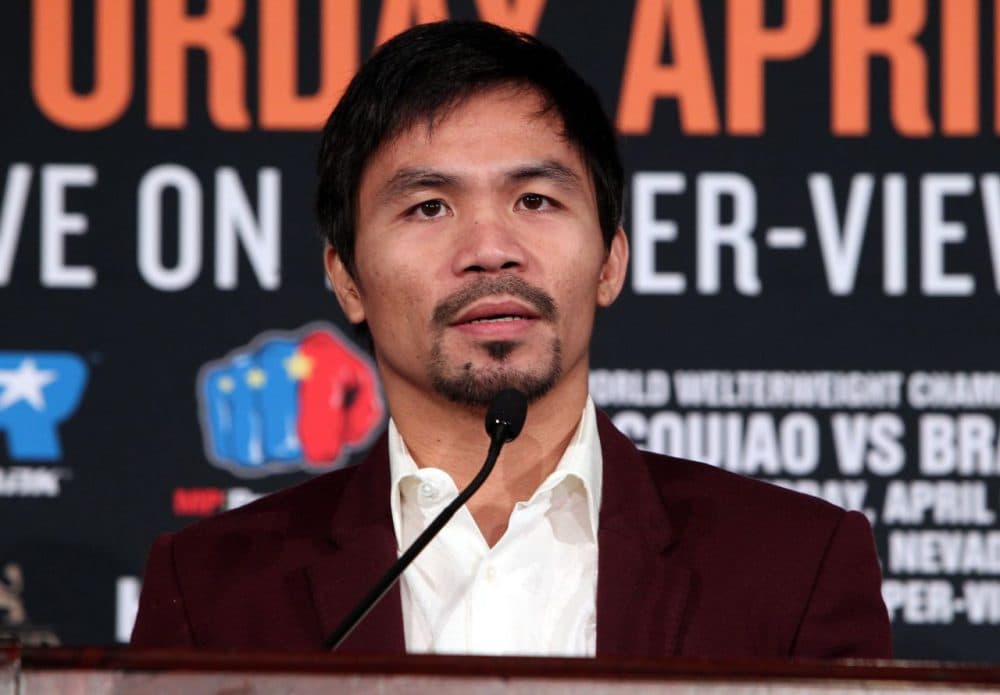 Nike cut ties with Manny Pacquiao this week after the boxer made controversial comments about same-sex couples.    (Chris Farina AFP/Getty Images)