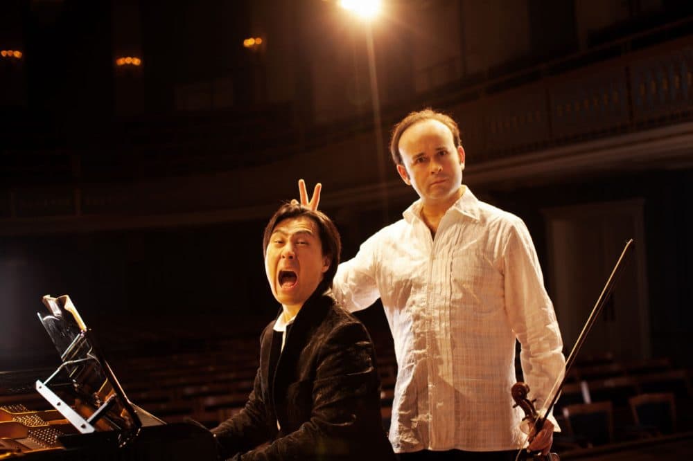 Igudesman &amp; Joo are pictured at the Konzerthaus in Vienna, Austria. (Julia Wesely)