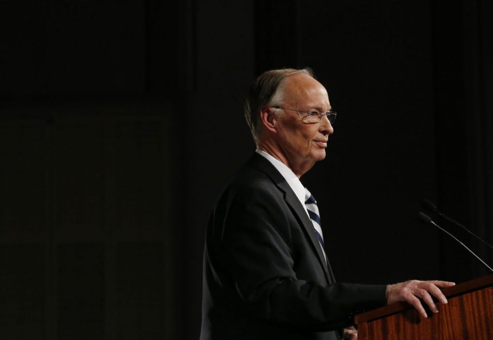 Alabama Gov. Robert Bentley speaks during the annual State of the State address at the Capitol, Tuesday, Feb. 2, 2016, in Montgomery, Ala. (AP Photo/Brynn Anderson)