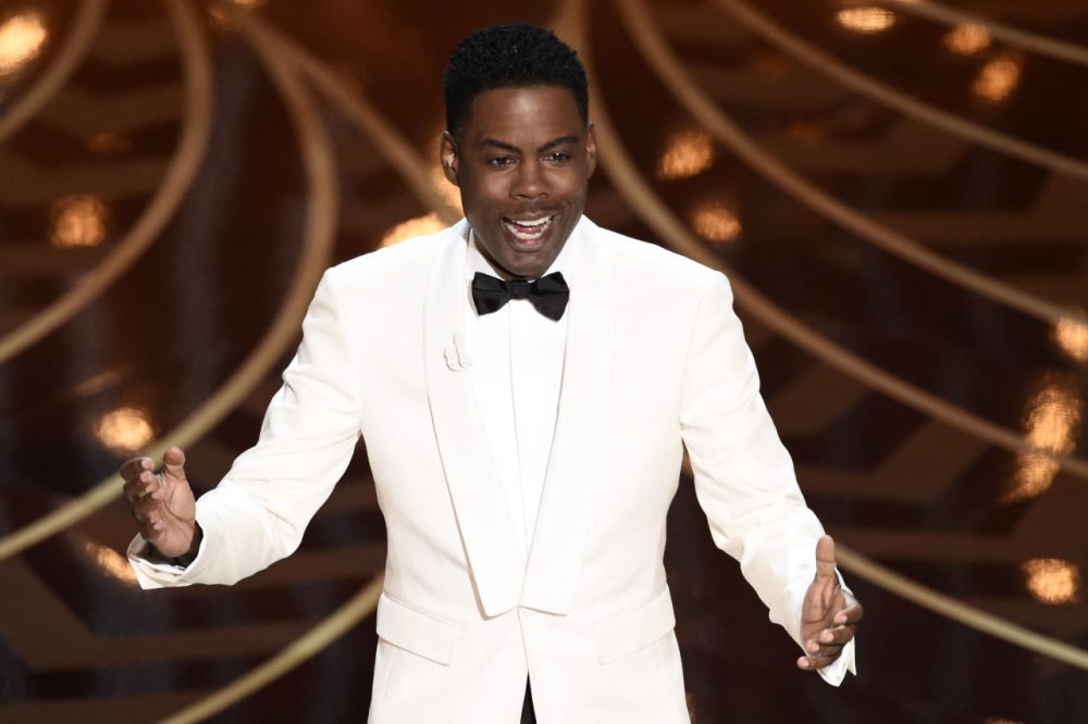 Host Chris Rock speaks at the Oscars on Sunday, Feb. 28, 2016, at the Dolby Theatre in Los Angeles. (Chris Pizzello/Invision/AP)