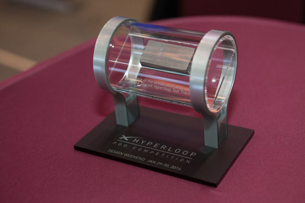 A team of engineering students from MIT took home first prize in a competition to design a Hyperloop prototype. (Texas A&amp;M Engineering/Flickr)