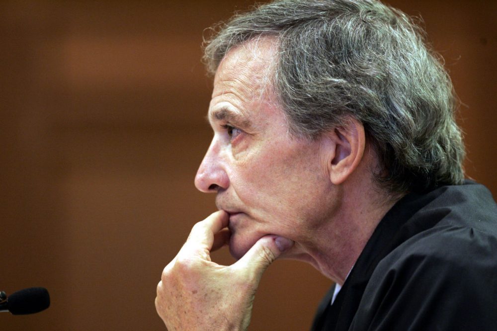 Massachusetts Supreme Judicial Court Justice Francis Spina is seen  during a hearing in 2006. (Chitose Suzuki/AP)
