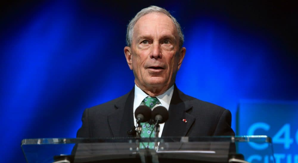 In this Dec. 3, 2015, file photo, former New York Mayor Michael Bloomberg speaks during the C40 cities awards ceremony, in Paris. Bloomberg is taking some early steps toward launching a potential independent campaign for president. That's according to three people familiar with the billionaire media executive's plans. They spoke on condition of anonymity because they weren't authorized to speak publicly for Bloomberg. (Thibault Camus/ AP)