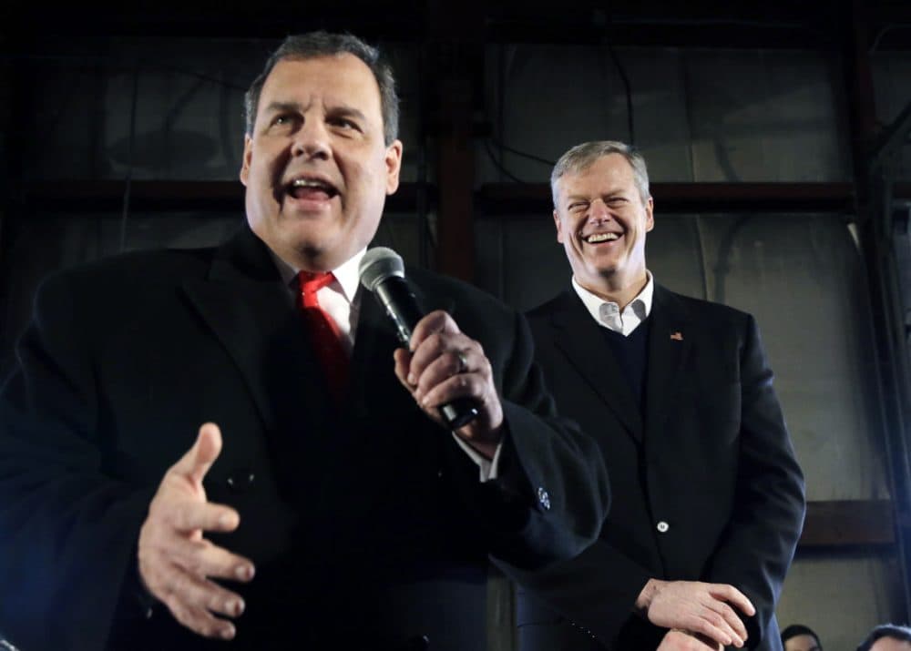 By not endorsing another candidate after Chris Christie dropped out of the race for the Republican presidential nomination, Todd Domke says Gov. Charlie Baker has let Donald Trump cruise to victory here. (Elise Amendola/AP)