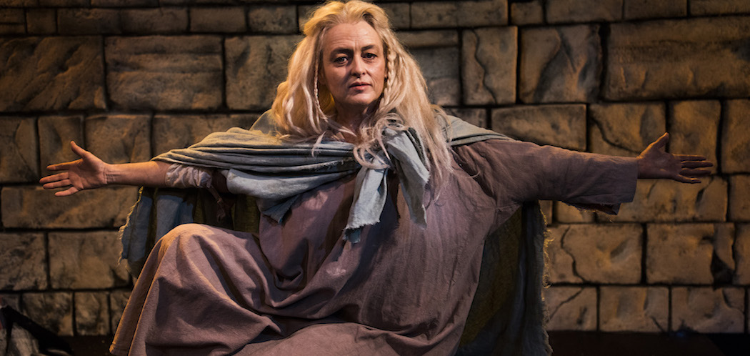 Paula Langton in &quot;The Testament of Mary.&quot; (Courtesy Andrew Brilliant/New Rep)
