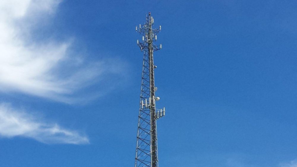 A cell tower in California. (Flicker Creative Commons)