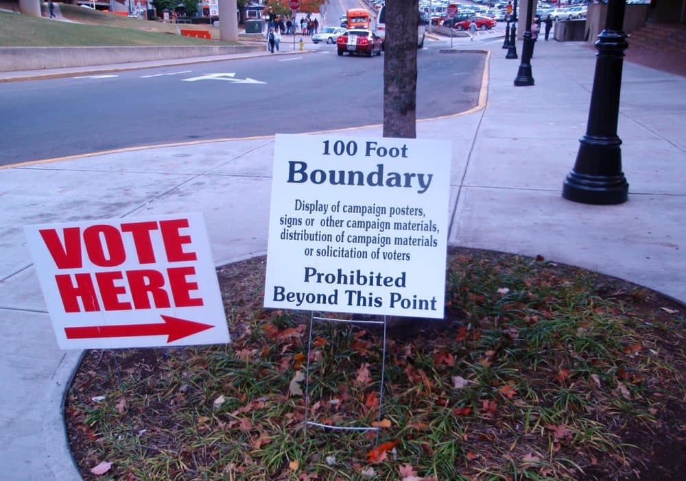 A polling place in Knoxville, Tennessee is pictured in 2008. (Joel Kramer/Flickr)