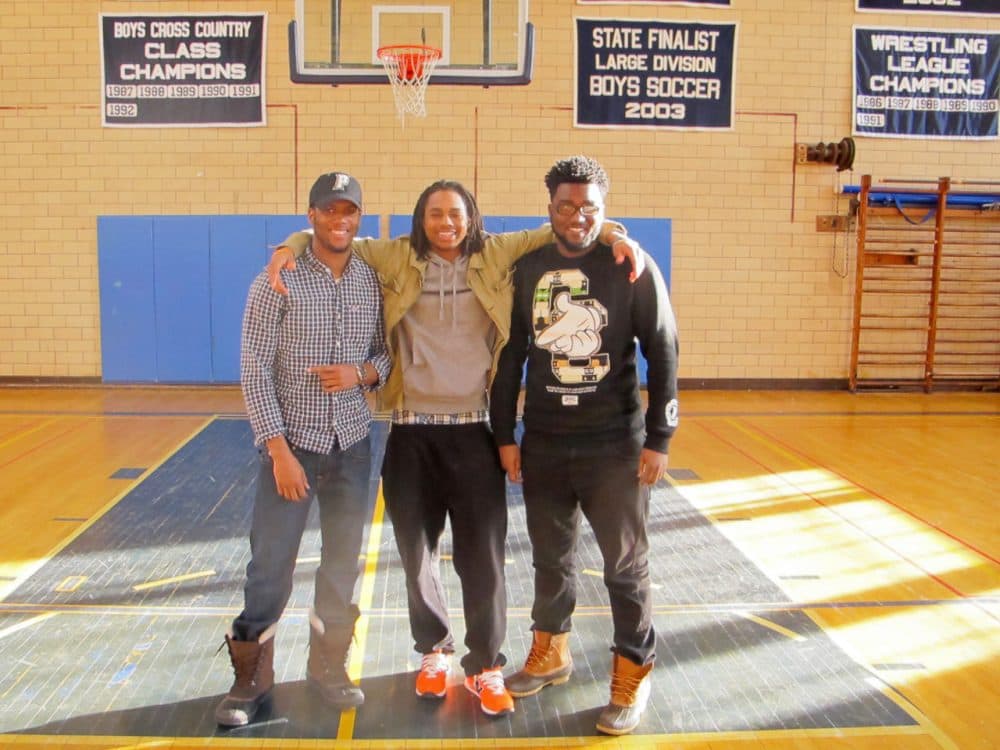 Malieke Young, Wayne Clements and Marquis Young (left to right) were members of the 2012-13 Hope High School basketball team featured in &quot;Hope: A School, A Team, A Dream.&quot; (Martin Kessler/Only A Game)