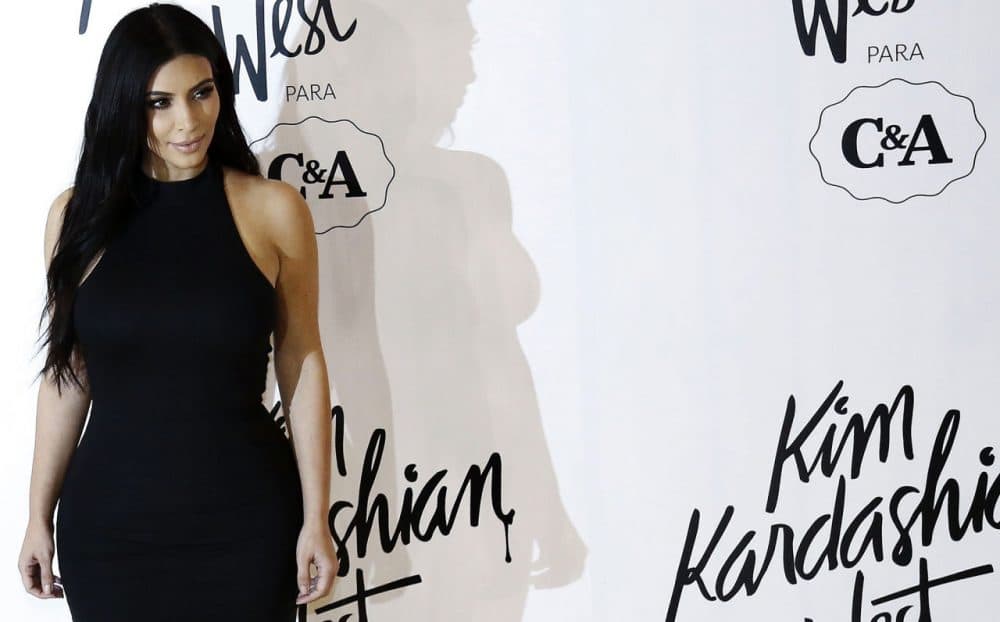 Kim Kardashian West poses for pictures before launching her collection for Brazil's C&amp;A brand on May 11, 2015 in Sao Paulo, Brazil. (Miguel Schincariol/AFP/Getty Images)