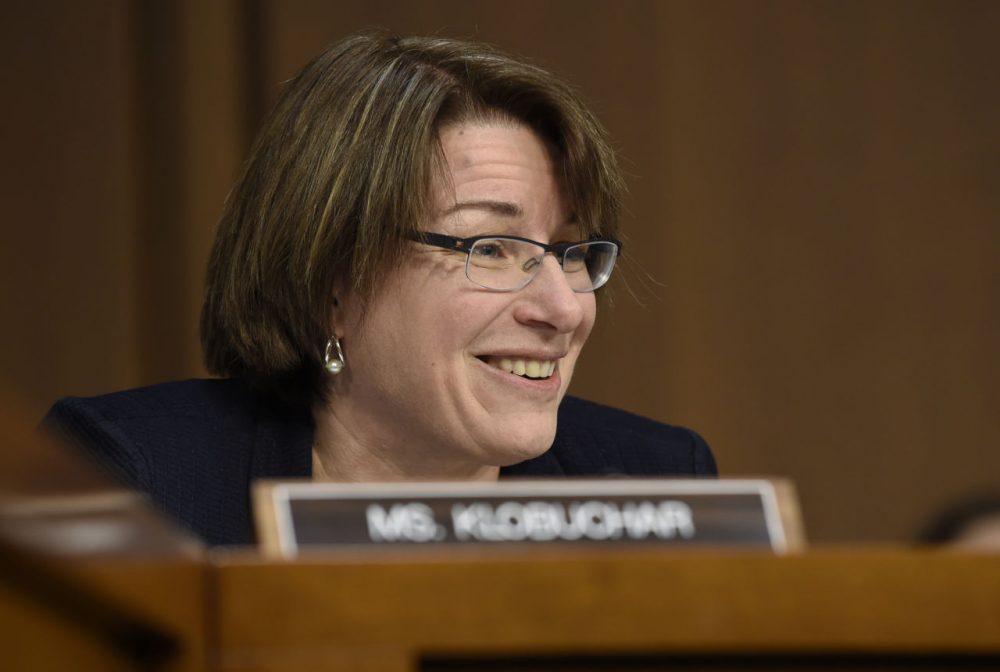 Senate Judiciary Committee member Sen. Amy Klobuchar, D-Minn. is pictured on Capitol Hill in Washington, Wednesday, Jan. 28, 2015. (Susan Walsh/AP)