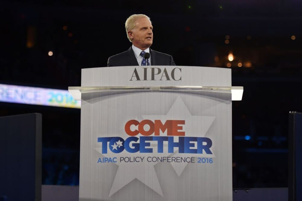 Howard Kohr, CEO, AIPAC (American Israel Public Affairs Committee) speaks at the start of the AIPAC 2016 Policy Conference on March 20, 2016 in Washington, D.C. (Molly Riley/AFP/Getty Images)