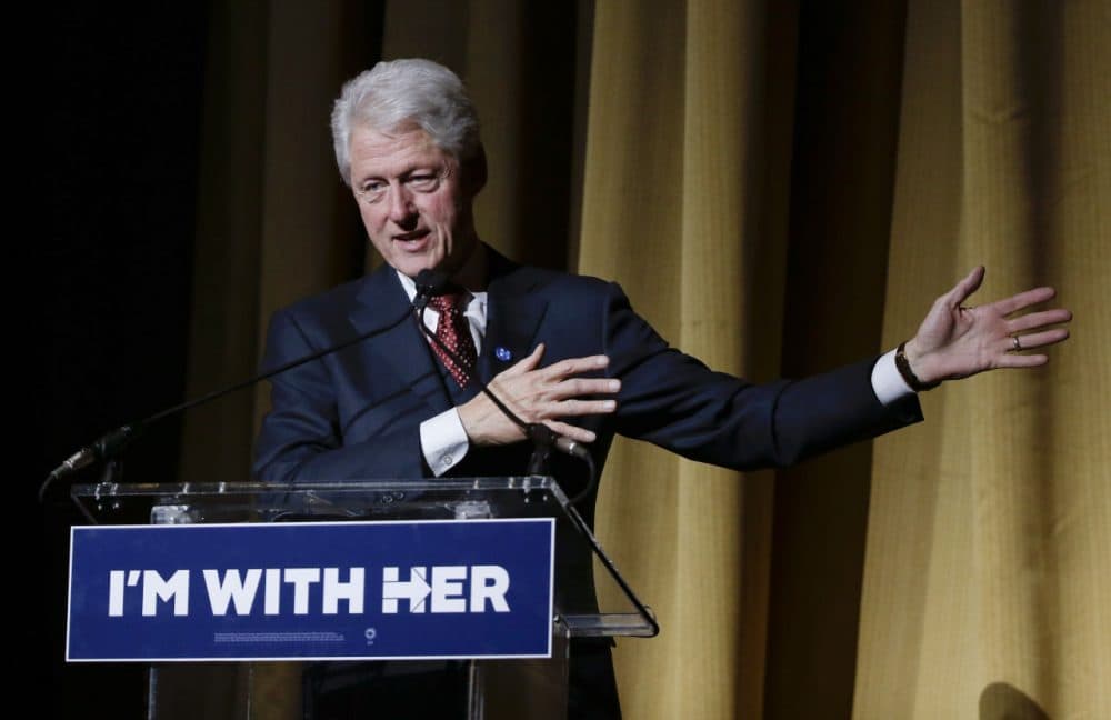 Former President Bill Clinton speaks during a &quot;Hillary Victory Fund: I'm with Her&quot; benefit concert March 2 in New York. (Julie Jacobson/AP)