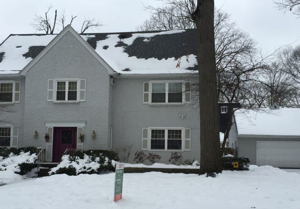 This five bedroom, five bathroom home in Flint is selling for $135,000, down from over $160,000, because of water crisis. (Robin Young/Here &amp; Now)