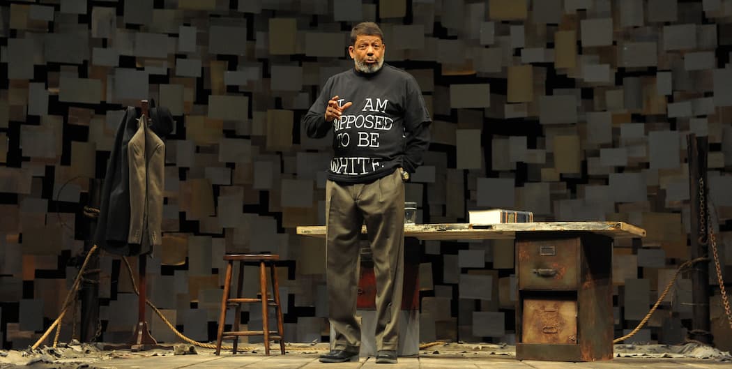 Eugene Lee as the playwright in &quot;How I Learned What I Learned.&quot; (Courtesy Josh Lamkin Photography/ Huntingon Theatre Company)