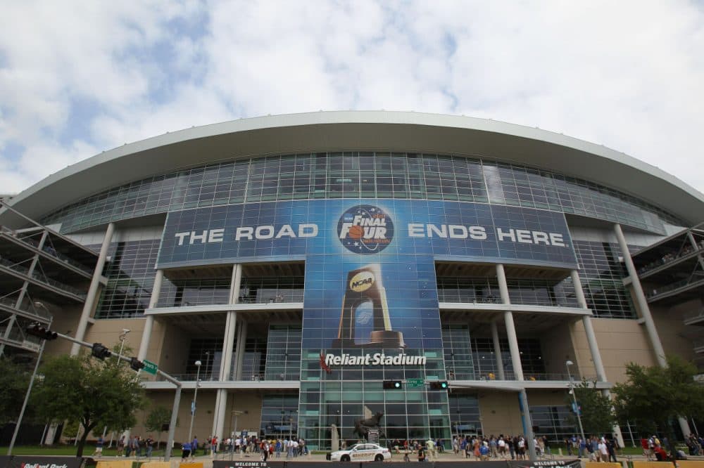 This year's Final Four teams will square off in front of 76,000 fans at Houston's NRG Stadium. The venue, formerly known as Reliant Stadium, was also home to the 2011 Final Four. Some basketball purists say domed venues are bad for the game. (Photo by Ronald Martinez/Getty Images)