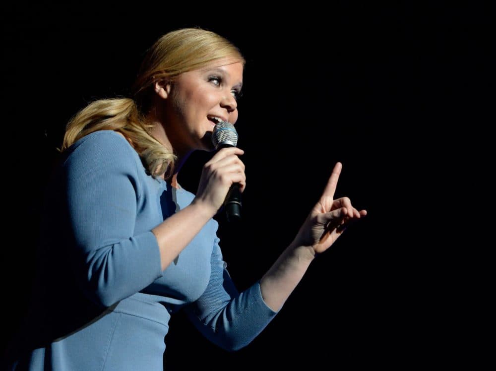 Honoree Amy Schumer accepts the Breakthrough Award for Comedy onstage at the Variety Breakthrough of the Year Awards during the 2014 International CES at The Las Vegas Hotel &amp; Casino on January 9, 2014 in Las Vegas, Nevada.  (Jeff Bottari/Getty Images)
