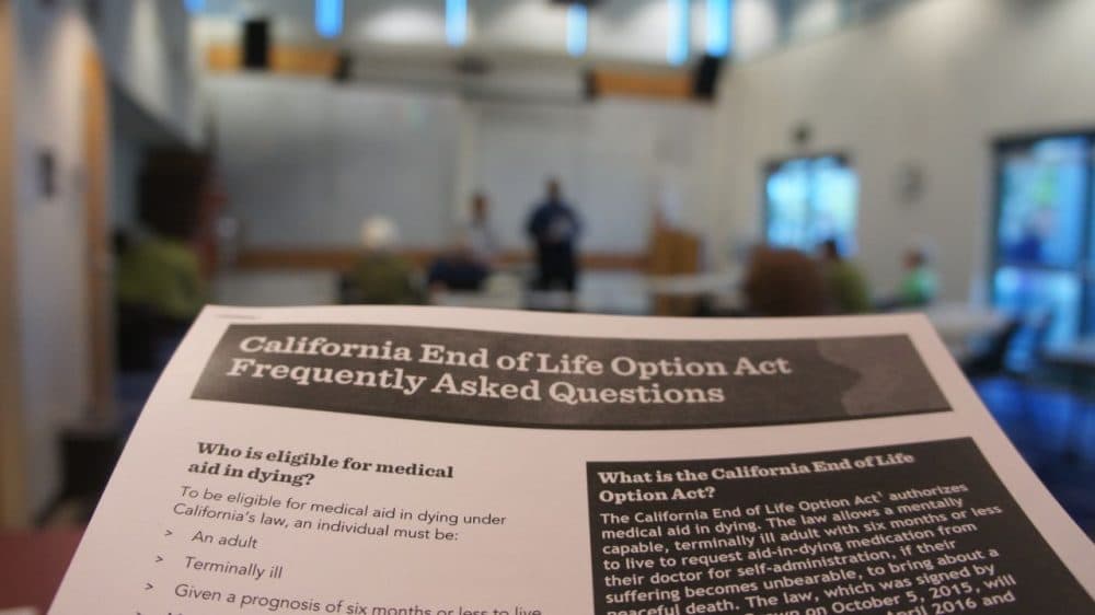 As the End of Life Option Act enactment date approaches, advocates have launched a campaign to educate Californians about the law. (Saul Gonzalez)