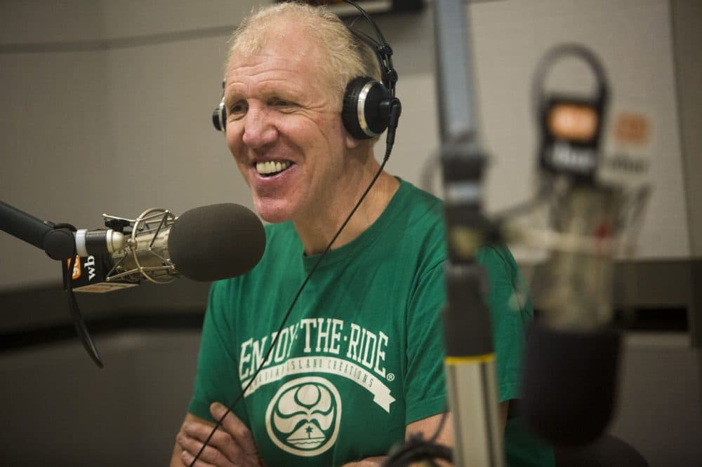 Much of Bill Walton's life was spent in debilitating, chronic pain. Now, after spine surgery, he's pain-free and &quot;the luckiest man in the world.&quot; He stopped by Only A Game to share his story. (Jesse Costa/WBUR)