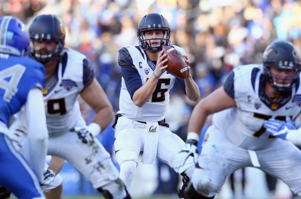 Jared Goff #16 of the California Golden Bears, is the likely number one pick in the draft. (Tom Pennington/Getty Images)