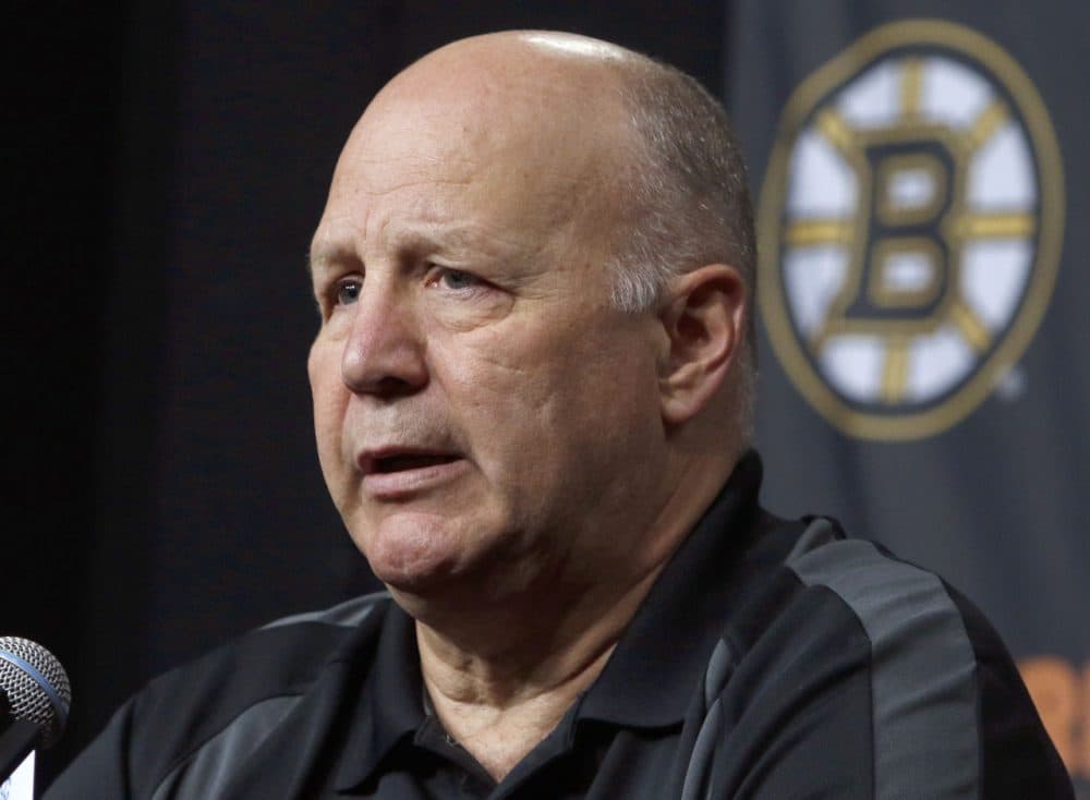 Boston Bruins head coach Claude Julien speaks at a news conference at TD Garden in Boston. (Bill Sikes/AP)