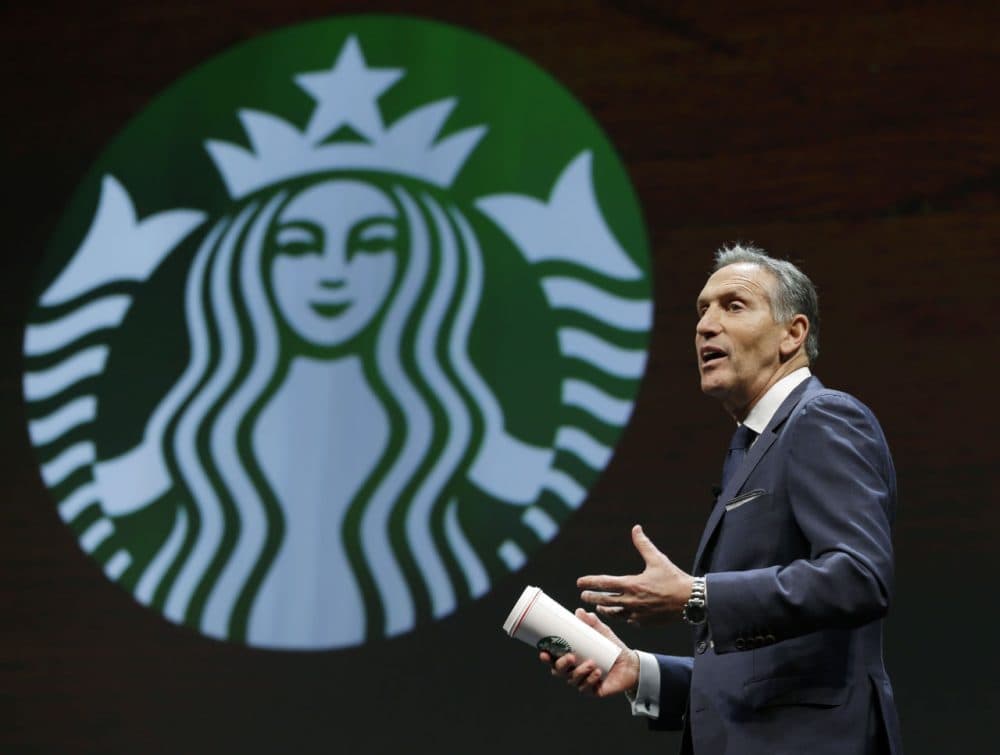 Dan Payne argues that Starbucks CEO Howard Schultz could be an interesting vice presidential pick for Hillary Clinton. (Ted S. Warren/AP)