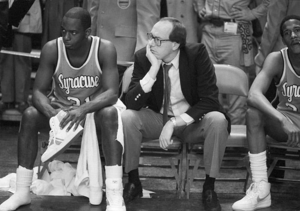 Former Syracuse basketball star Pearl Washington (left) passed away this week at the age of 52. Charlie remembers him as a legend from &quot;the days when legends didn't have logos.&quot; (Ray Stubblebine/AP)
