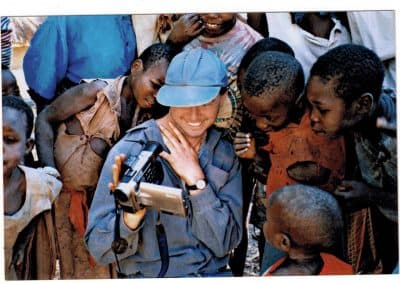 Andrew Solomon in Zambia in 1997. Photo: Luca Trovato. 