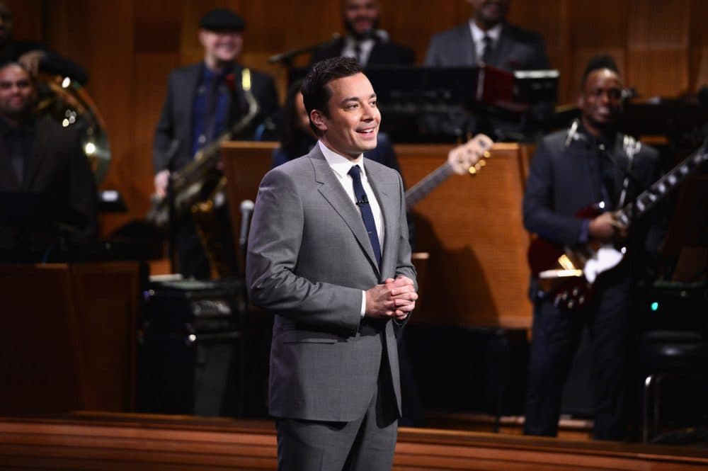 Jimmy Fallon during &quot;The Tonight Show Starring Jimmy Fallon&quot; at Rockefeller Center on February 17, 2014 in New York City.  (Theo Wargo/Getty Images for The Tonight Show Starring Jimmy Fallon)