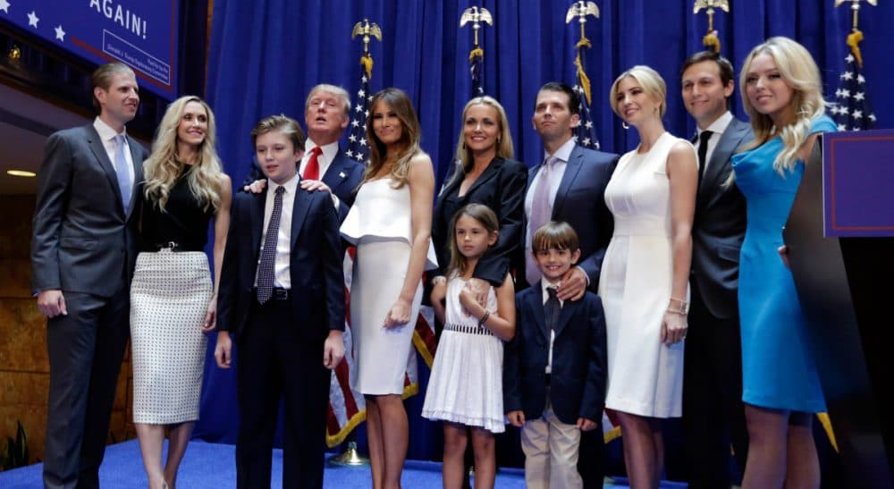 Does parenting style tell us everything we need to know about a candidate? Donald Trump poses with his family after his announcement that he will run for president. (Richard Drew/AP)