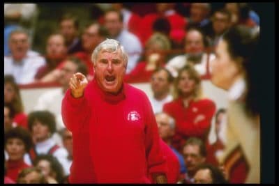 26 Jan 1994:  Indiana Hoosiers head coach Bob Knight looks on during a game against the Minnesota Golden Gophers.  Indiana won the game, 78-66. Mandatory Credit: Gary Mook  /Allsport
