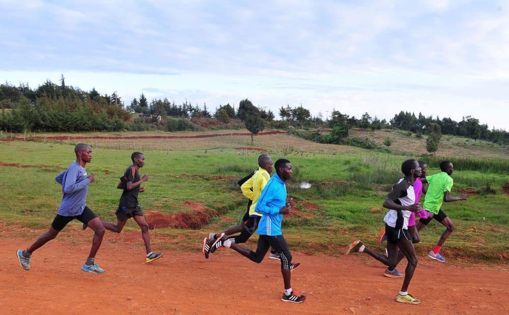 Kenyan athletes run during a training session in Iten in the Rift Valley, 329 kms north of Nairobi, on January 13, 2016.
The scandal gripping athletics promises to worsen with the publication of a second explosive report on January 14 targeting corrupt &quot;scumbags&quot; and a leaked blood database that could have worldwide ramifications for track and field. The second report by the World Anti-Doping Agency (WADA) independent commission is understood to include shocking revelations of endemic corruption within IAAF and leading athletics federations other than Russia, such as track powerhouses Kenya. (Simon Maina/AFP/Getty Images)