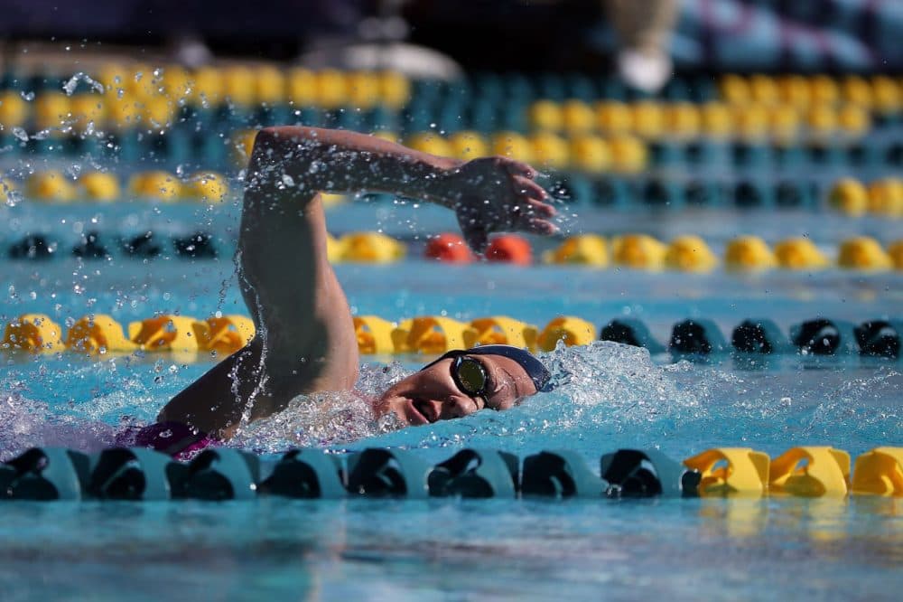 Kirsty Coventry competes in the prelims of the women's 200 meter individual medley at the Skyline Aquatic Center on April 16, 2016 in Mesa, Arizona. (Photo by Chris Coduto/Getty Images)