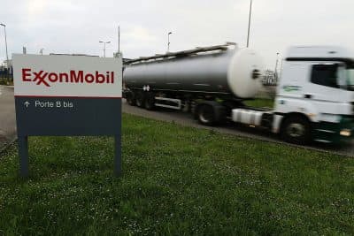 A petrol tanker leaves the ExxonMobil oil refinery in Notre-Dame-de-Gravenchon, northwestern France, on May 24, 2016, unionists had called for a strike following blockades of several oil refineries and fuel depots in France by protesters opposed to government labour reforms.
The morning teams of the ExxonMobil oil refinery in Notre-Dame-de-Gravenchon, France's second largest refinery, seemed to ignore a strike called by the Force Ouvriere (FO) and General Confederation of Labour (CGT) French workers' unions on May 24. (CHARLY TRIBALLEAU/AFP/Getty Images)