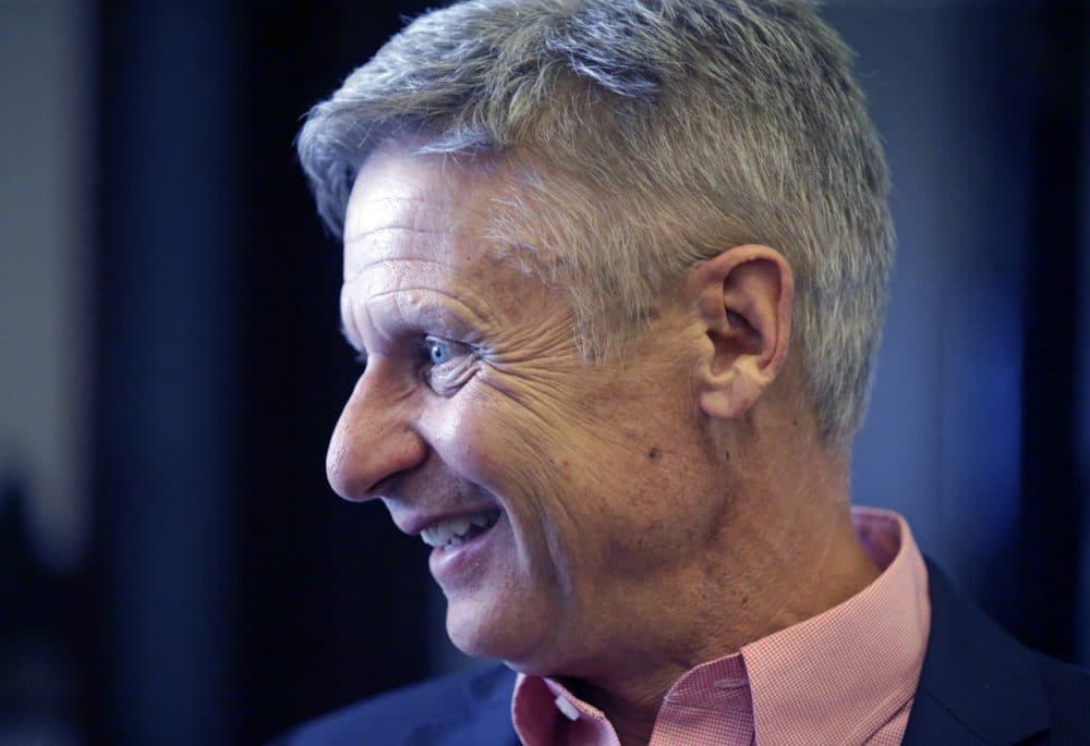 Seizing new fuel for his appeal to Donald Trump's critics, Gary Johnson has joined forces with another former Republican governor to strengthen his Libertarian presidential bid. (Rick Bowmer/AP)
