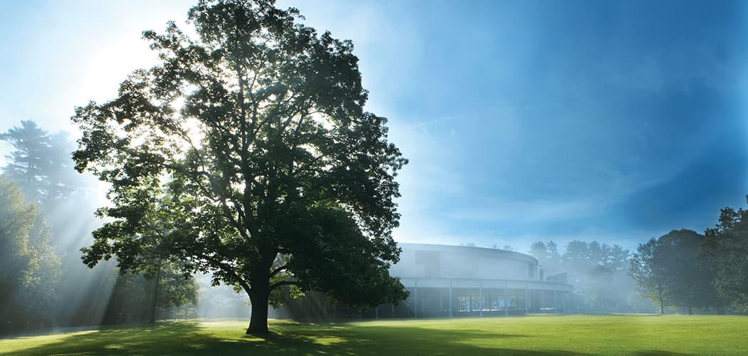Tanglewood lawn and shed. (Courtesy of John Ferrilo/Boston Symphony Orchestra)