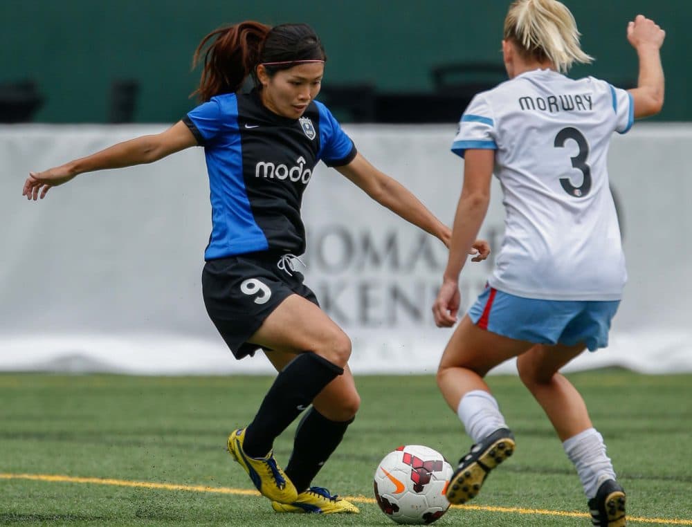 The National Women's Soccer League is the latest in a long line that give women the opportunity to play the sport professionally. (Otto Greule Jr/Getty Images)