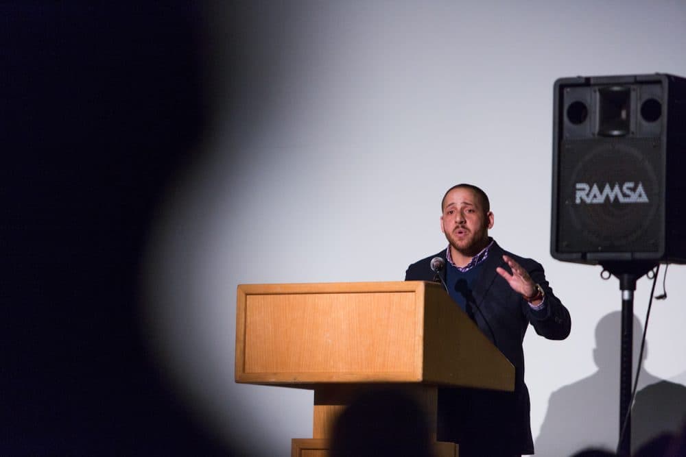 Kevin Hines was brought to Western Washington University in Bellingham as part of their suicide prevention program to discuss his attempt to kill himself by jumping off the Golden Gate Bridge. (Courtesy/Joanne Silberner)