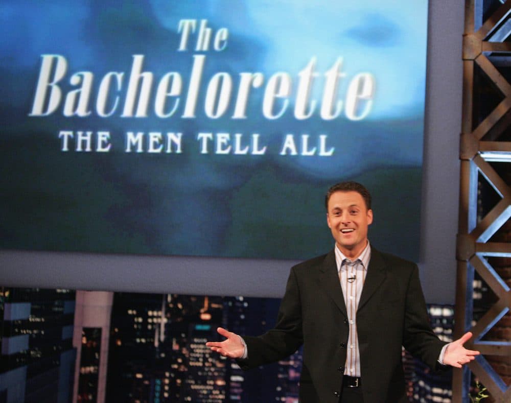 Host Chris Harrison attends the taping of The Bachelorette - The Men Tell All Special on February 12, 2005 in Los Angeles, California. (Vince Bucci/Getty Images)