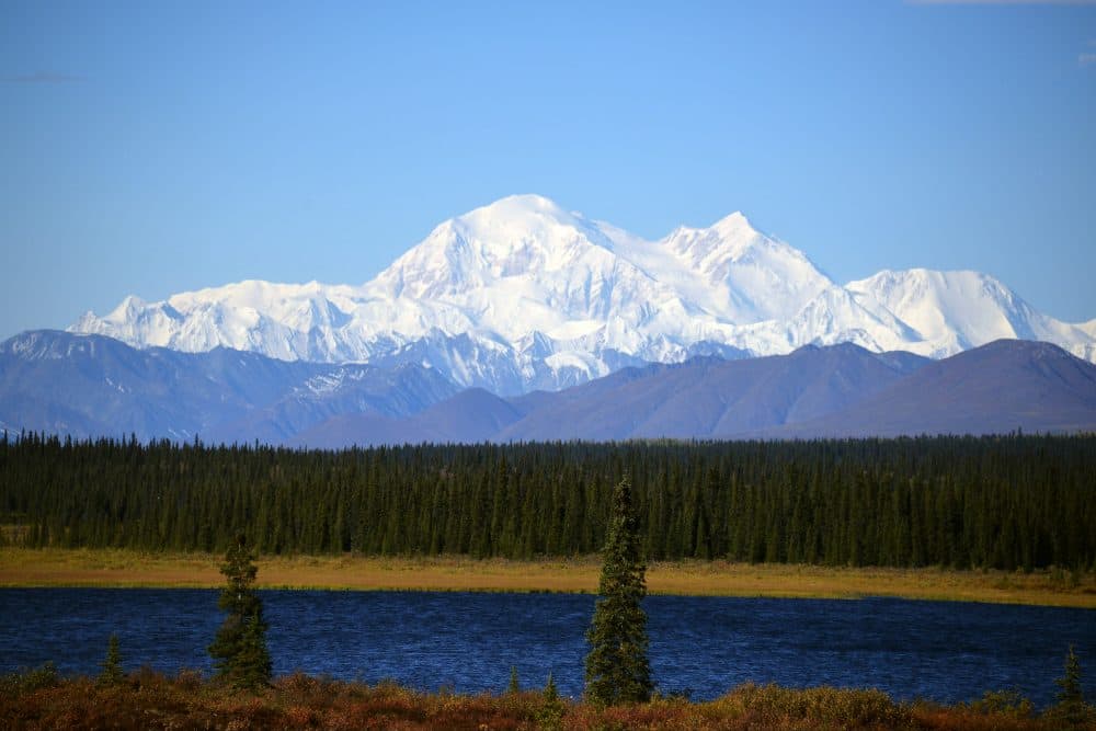 A view of Denali, formerly known as Mt. McKinley, on September 1, 2015 in Denali National Park, Alaska. According to the National Park Service, the summit elevation of Denali is 20,320 feet and is the highest mountain peak in North America. (Lance King/Getty Images)