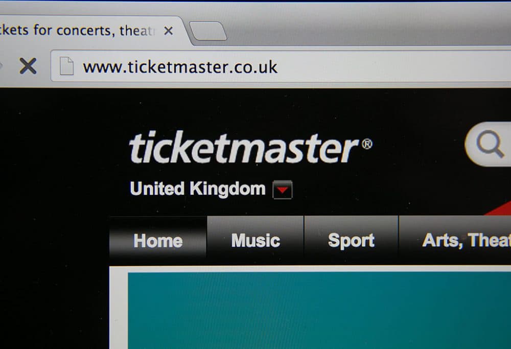 In this photo illustration a laptop displays the ticketmaster website on August 11, 2014 in Bristol, United Kingdom. (Matt Cardy/Getty Images)