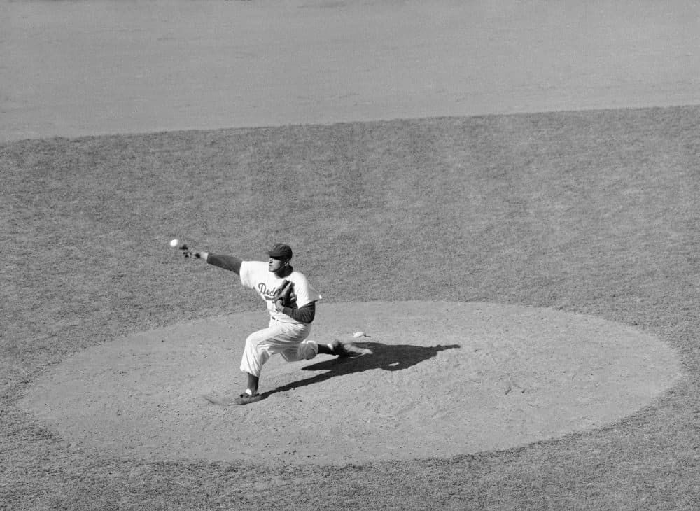 Former Dodger Don Newcombe was the first black pitcher in Major League Baseball to win 20 games. (JR/AP)
