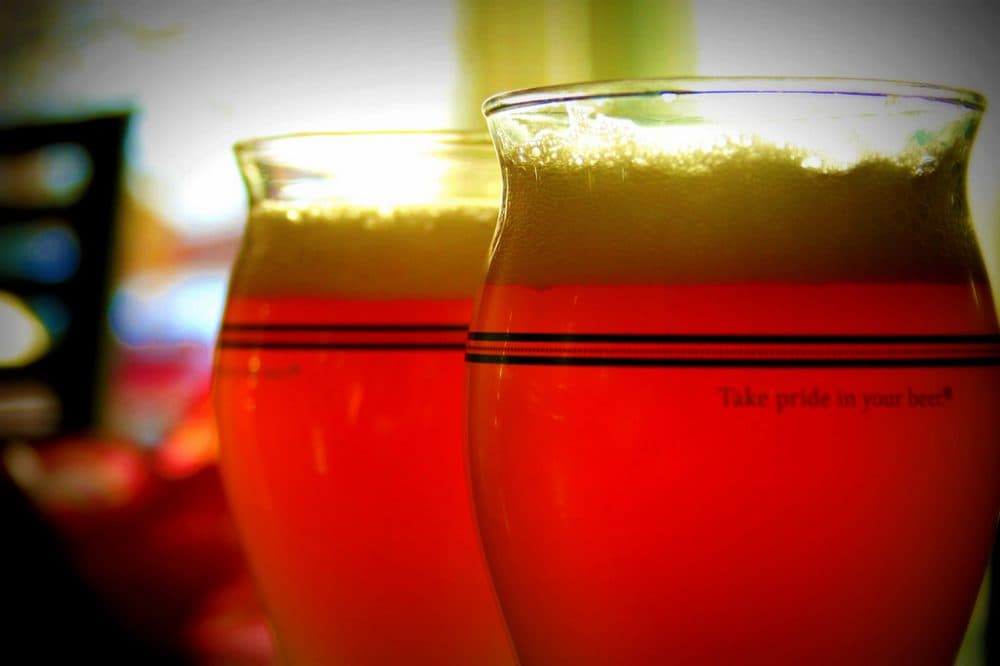 Sam Adams beer glasses. (Jinx!/Flickr)