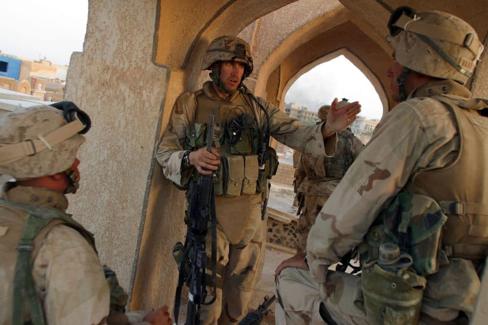 Seth Moulton in Iraq (Courtesy, Seth Moulton).