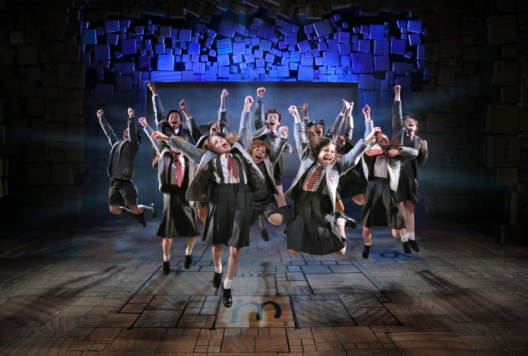 &quot;Matilda,&quot; based on Roald Dahl's novel for children, is at the Boston Opera House. (Courtesy Joan Marcus/Broadway in Boston)