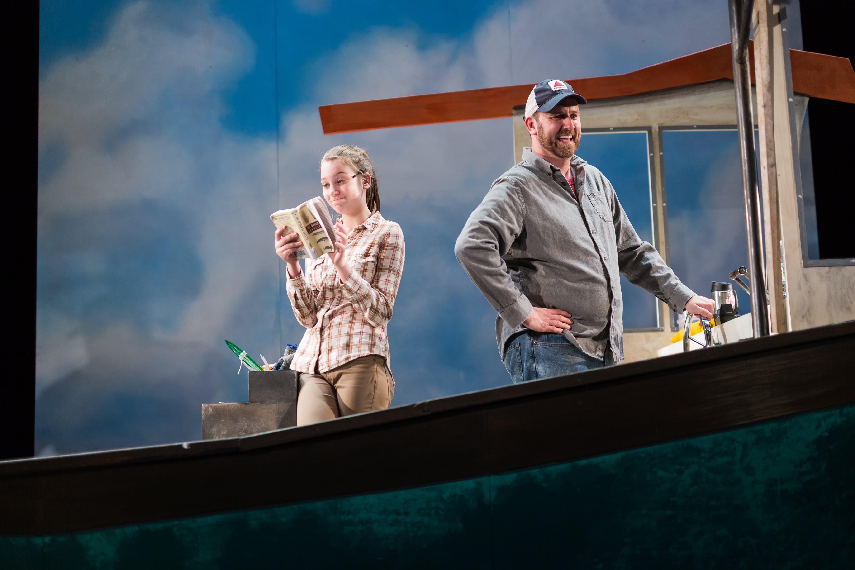 Brigit Smith and Bryan T. Donovan in &quot;Lobster Girl&quot; at Stoneham Theatre. (Courtesy Nile Hawver/Stoneham Theatre)